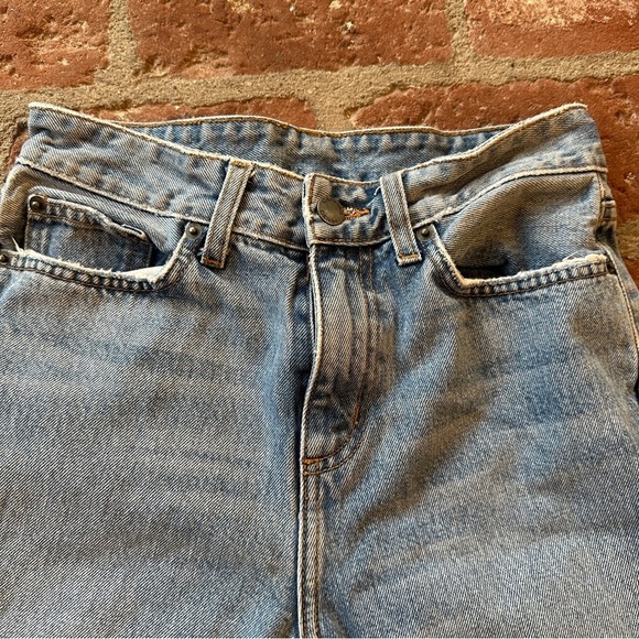 Carmar Blue Straight Leg Distressed Ripped Shredded size 25 Jeans denim - Picture 2 of 13